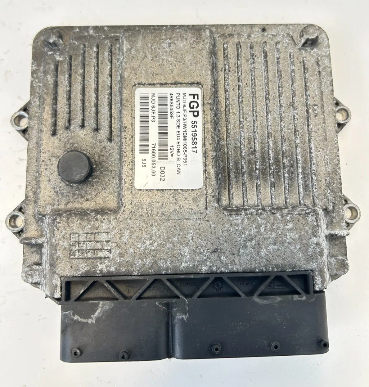 CENTRALINA MOTORE FIAT GRANDE PUNTO 1.3 MULTIJET - 55195817 - MJD 6JF.P3