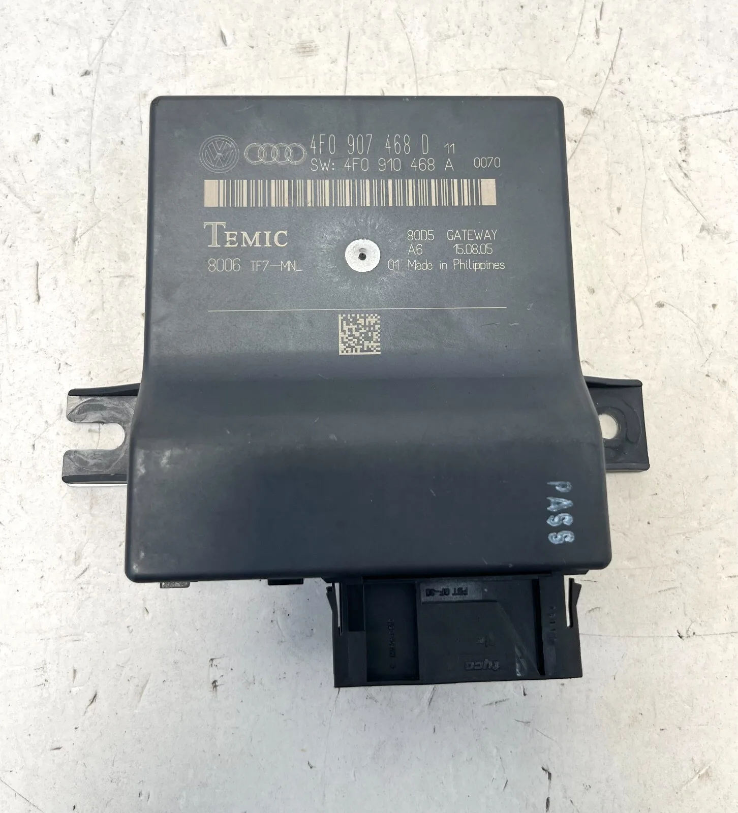 CENTRALINA GATEWAY AUDI A6 2.7 V6 TDI SW (C6)(2004-2011) 4F0907468D