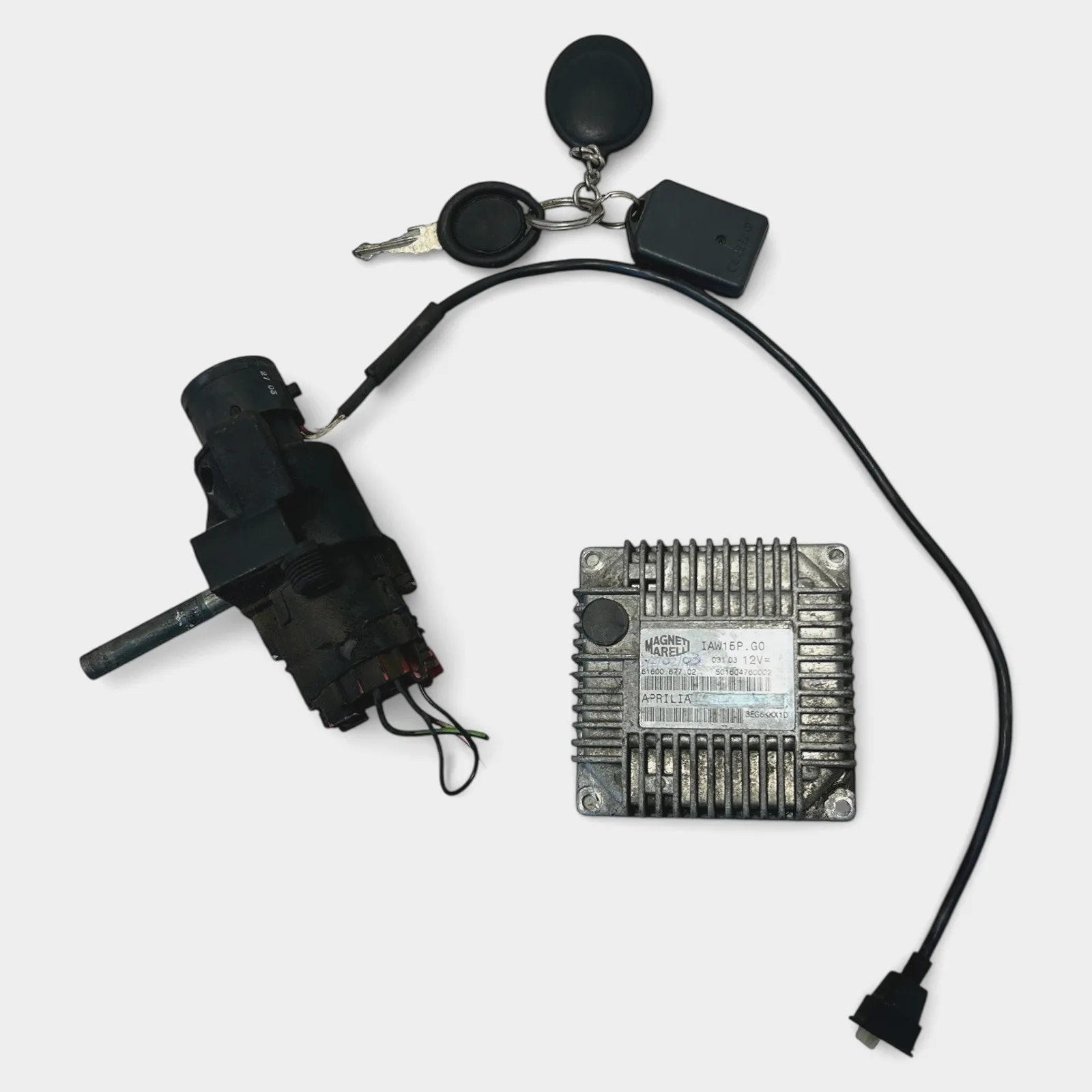 KIT CHIAVE APRILIA SCARABEO 500 (2002-2006) CENTRALINA MOTORE - IAW15P.G0