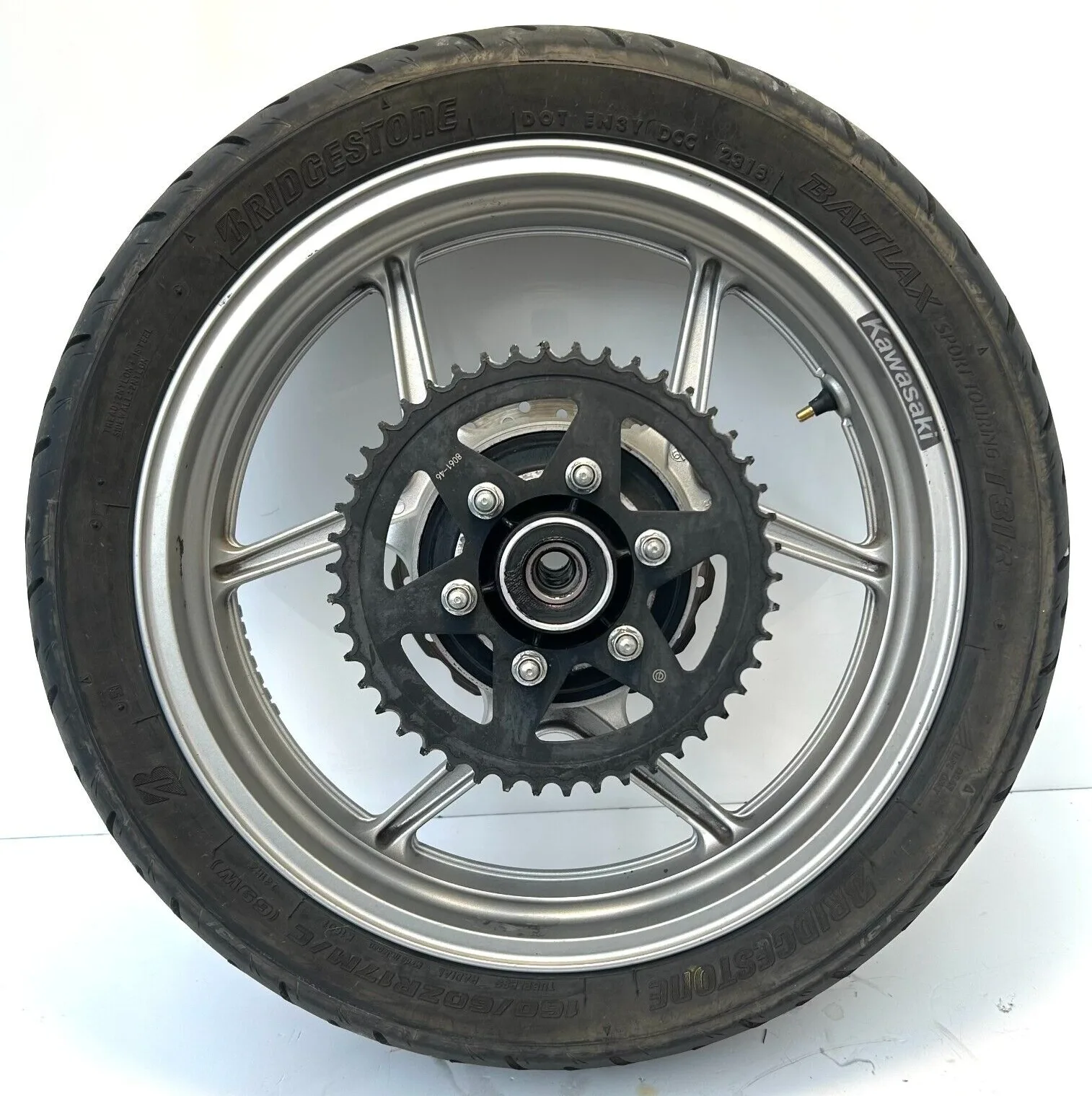 RUOTA POSTERIORE KAWASAKI ER-6N (2005-2009)(650 cc) CERCHIO+GOMMA 160/60 R17