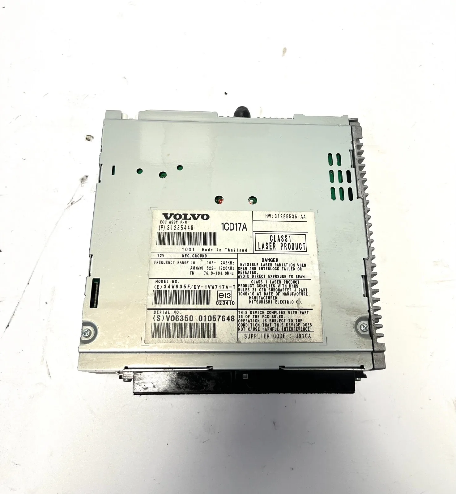 AUTORADIO - RADIO VOLVO C30 1.6 DIESEL 109 CV (2006 - 2013) 31285448