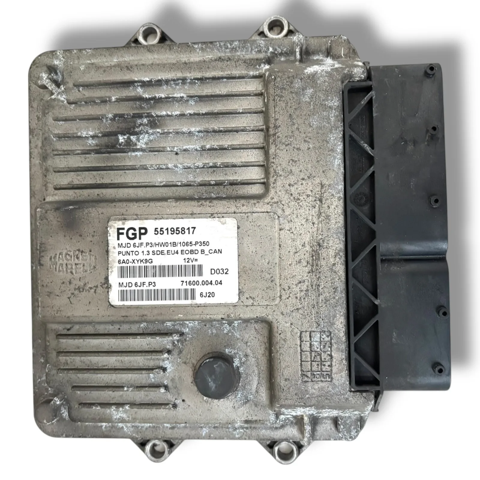 CENTRALINA MOTORE FIAT GRANDE PUNTO 1.3 MULTIJET - 55195817 - MJD6JF.P3