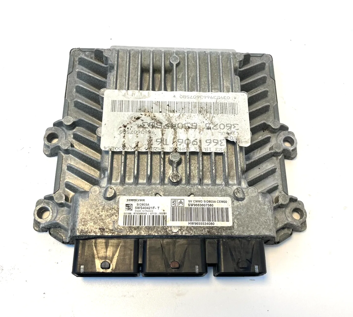 CENTRALINA MOTORE ECU PEUGEOT 307 2.0 DIESEL - SW9663607580