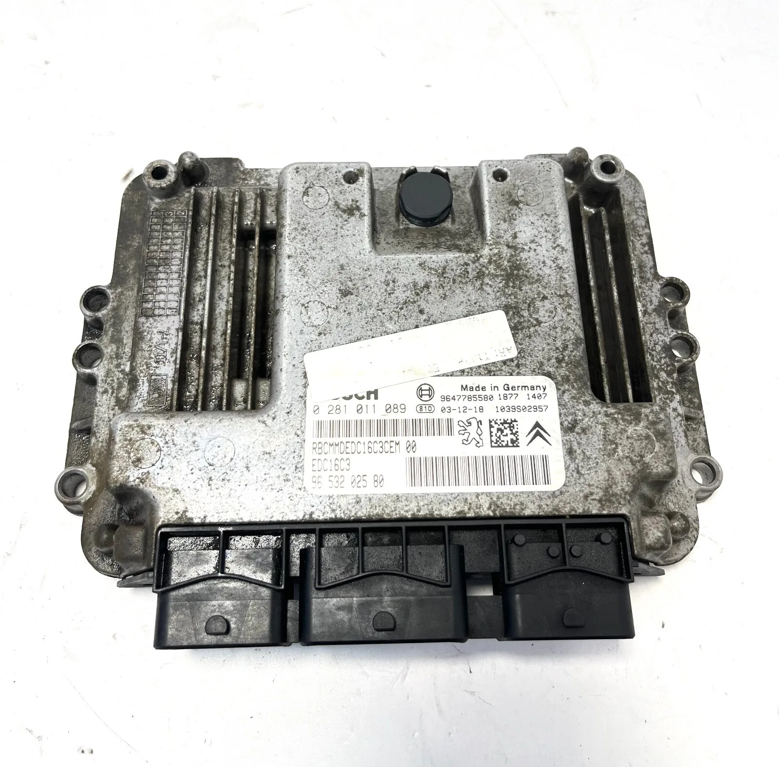 CENTRALINA MOTORE ECU PEUGEOT 206 1.4 HDI 68 CV (2003 - 2009) 9653202580