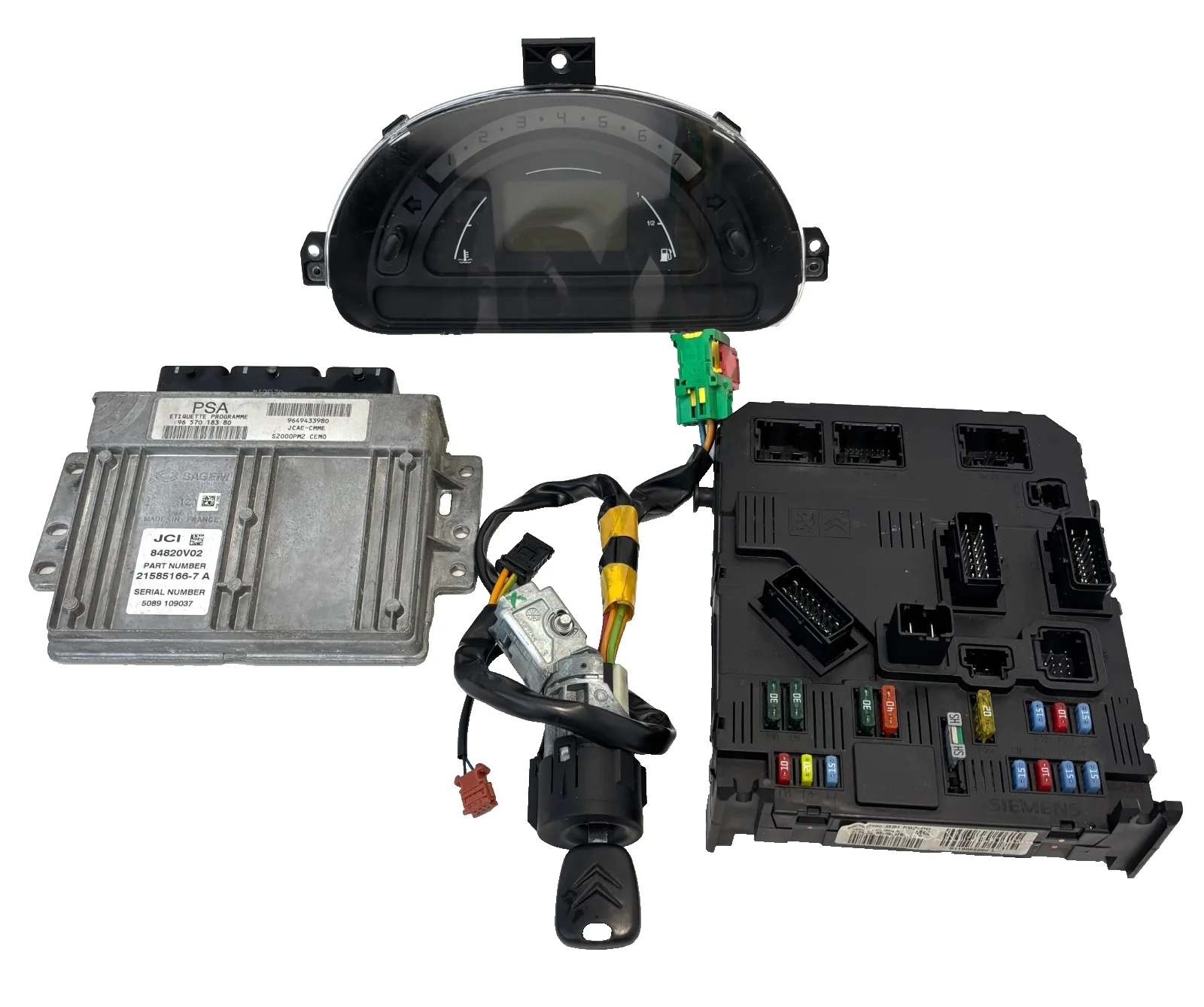 KIT CENTRALINA MOTORE CITROEN C2 VTR 1.4 BENZINA (2003-2009) 21585166-7 A