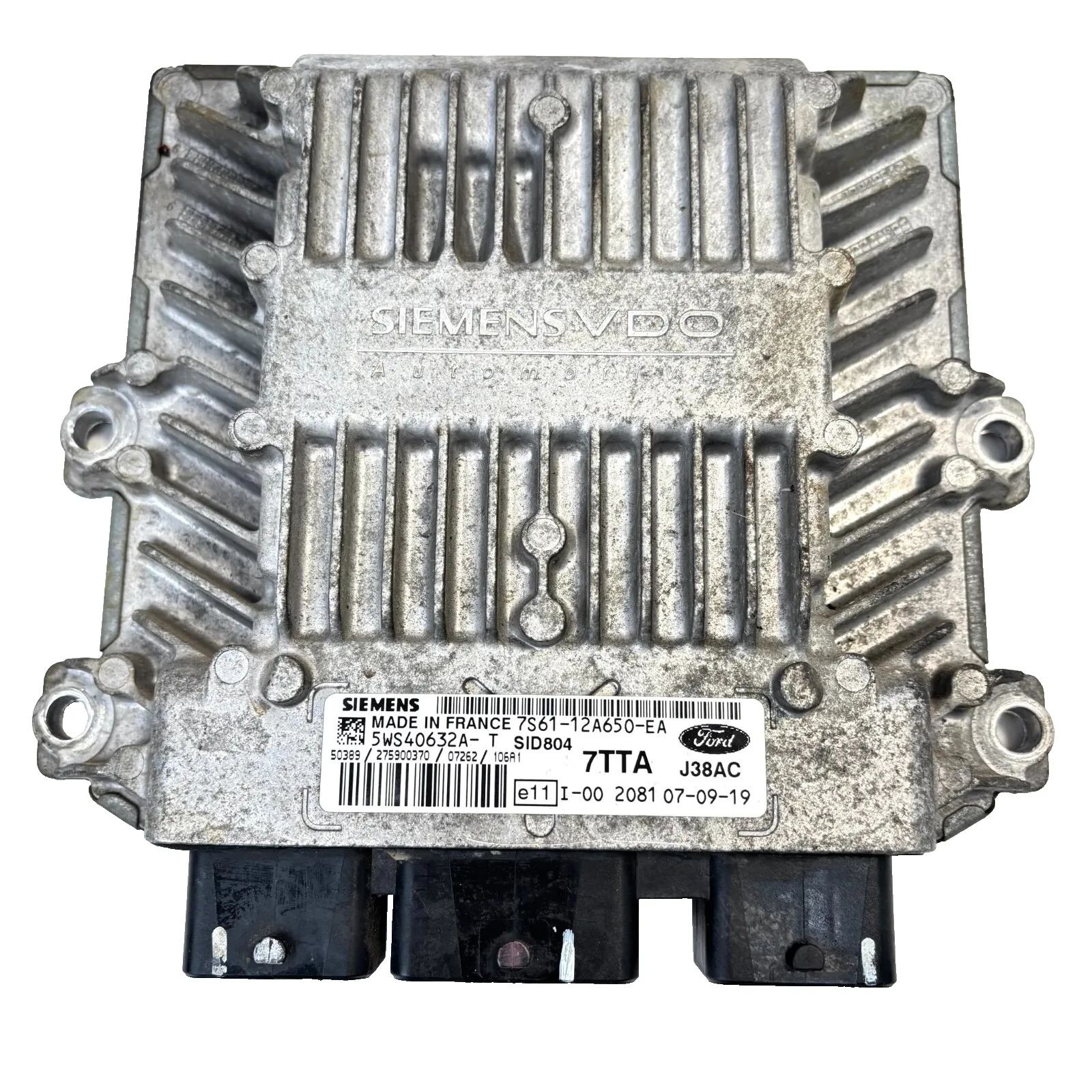 CENTRALINA MOTORE ECU FORD FIESTA 1.4 TDCI 7S61-12A650-EA 5WS40632A-T
