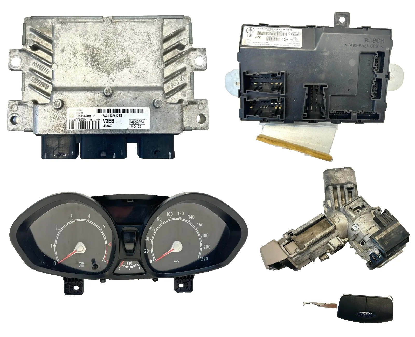 KIT CHIAVE FORD FIESTA 6 SERIE 1.4 BENZINA (2008-2013) AV21-12A650-EB