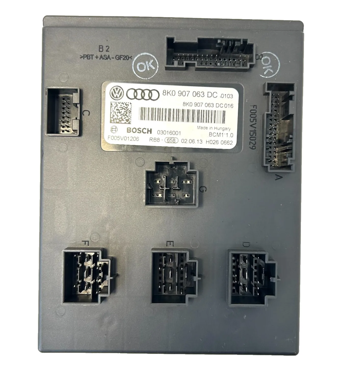 CENTRALINA BCM1 1.0 AUDI A4 AVANT 2.0 TDI (B8)(2007-2015) 8K0907063DC