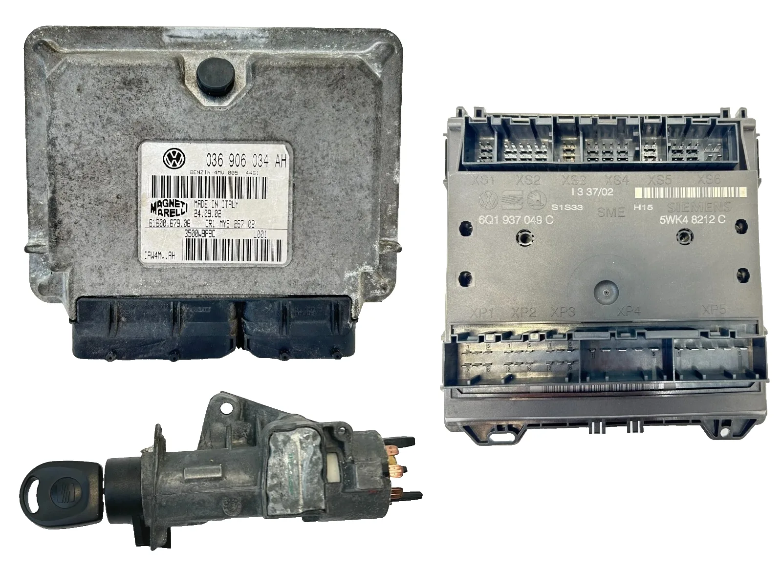 KIT CHIAVE SEAT IBIZA 1.4 BENZINA 75 CV (2001-2006) 036906034AH