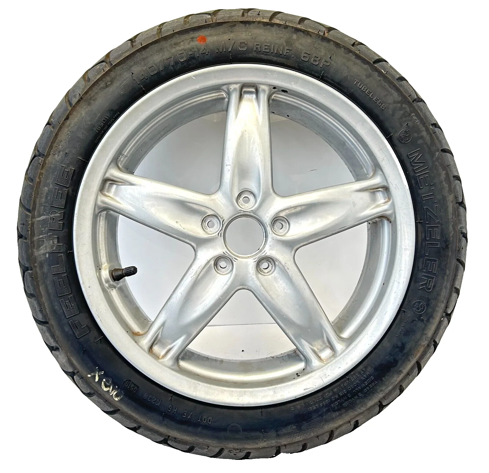 RUOTA POSTERIORE PIAGGIO XEVO 400 IE (2007-2013) CERCHIO + GOMMA 140/70 R14