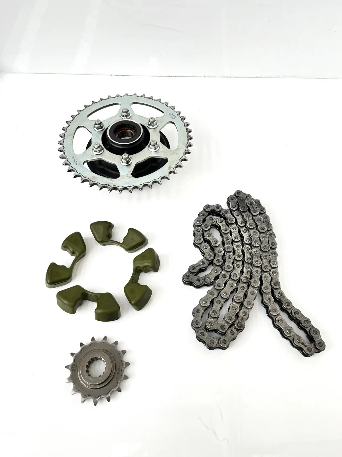 KIT CATENA CORONA PIGNONE PARASTRAPPI KAWASAKI Z750 Z 750 (2007 - 2014)