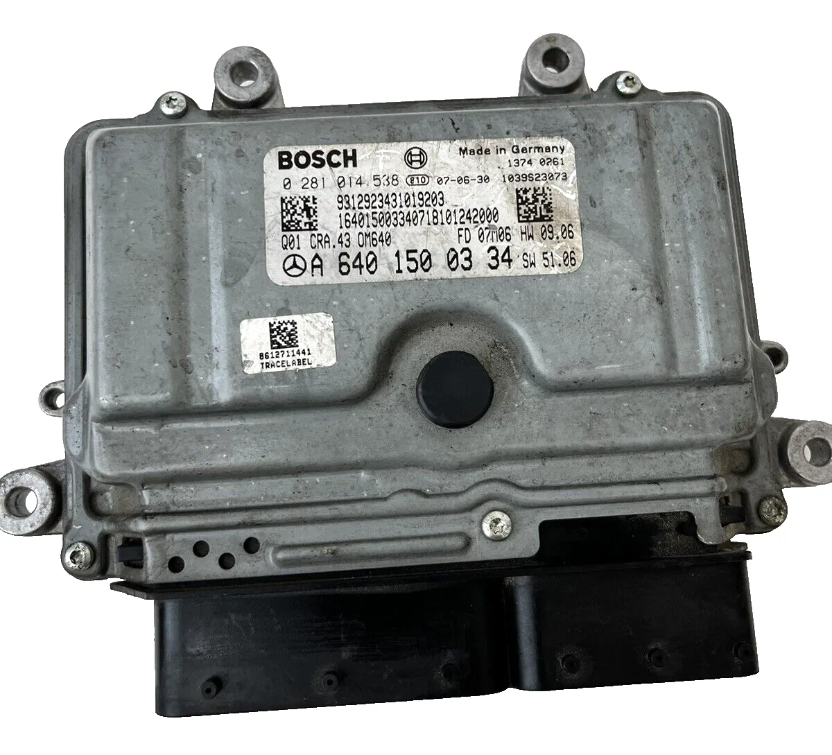 CENTRALINA MOTORE ECU MERCEDES CLASSE B (W245) A6401500334 - 0281014538