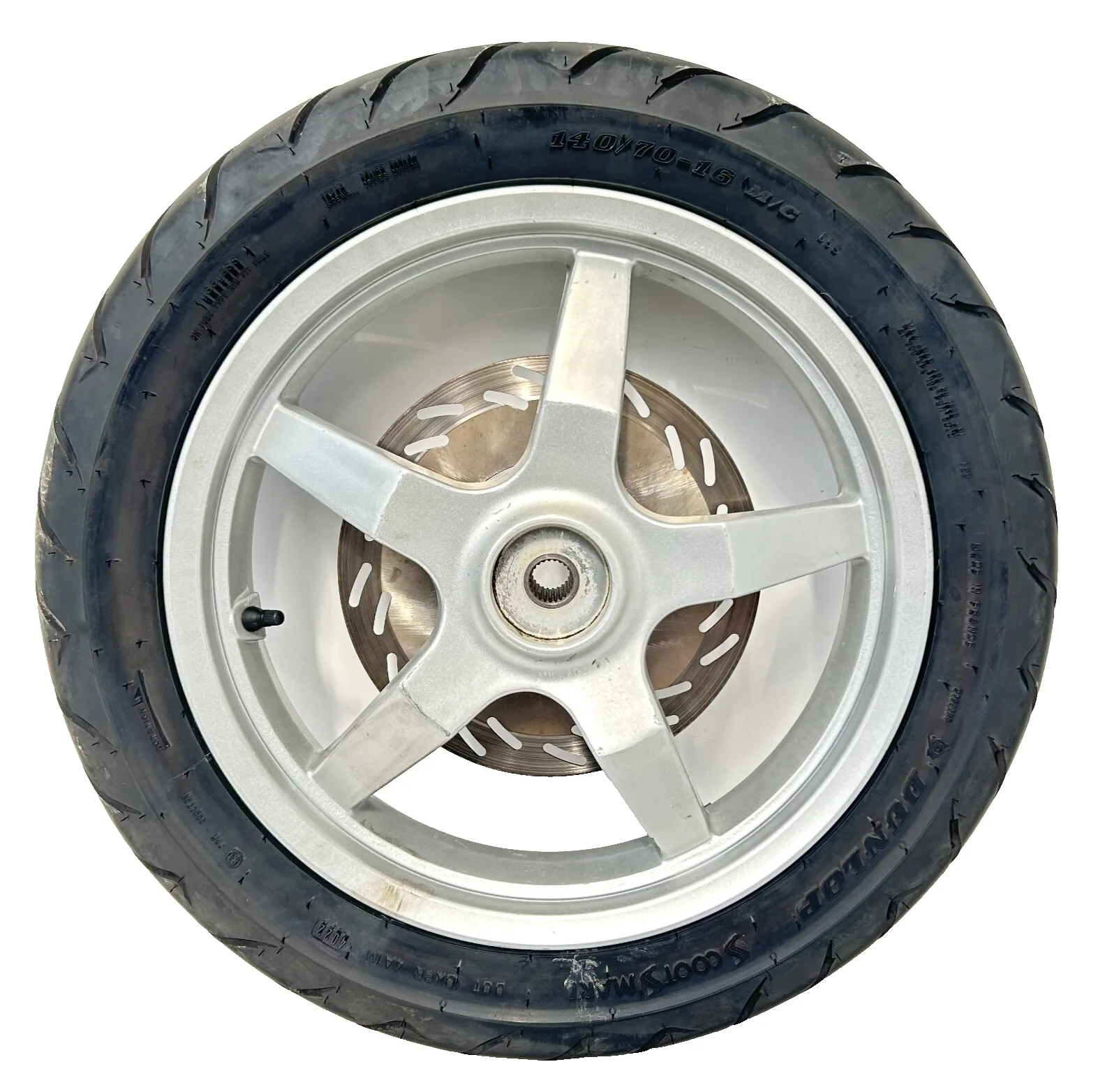 RUOTA POSTERIORE GARELLI RIDER 50 2T (1E40QMB) CERCHIO + GOMMA 140/70 R16