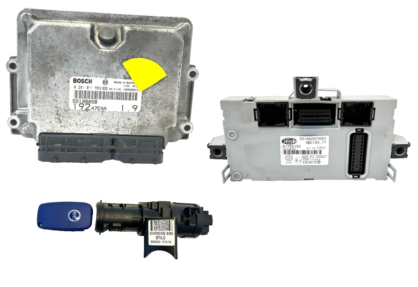 KIT CHIAVE FIAT STILO 1.9 JTD 116 CV (2001-2010) 55198058