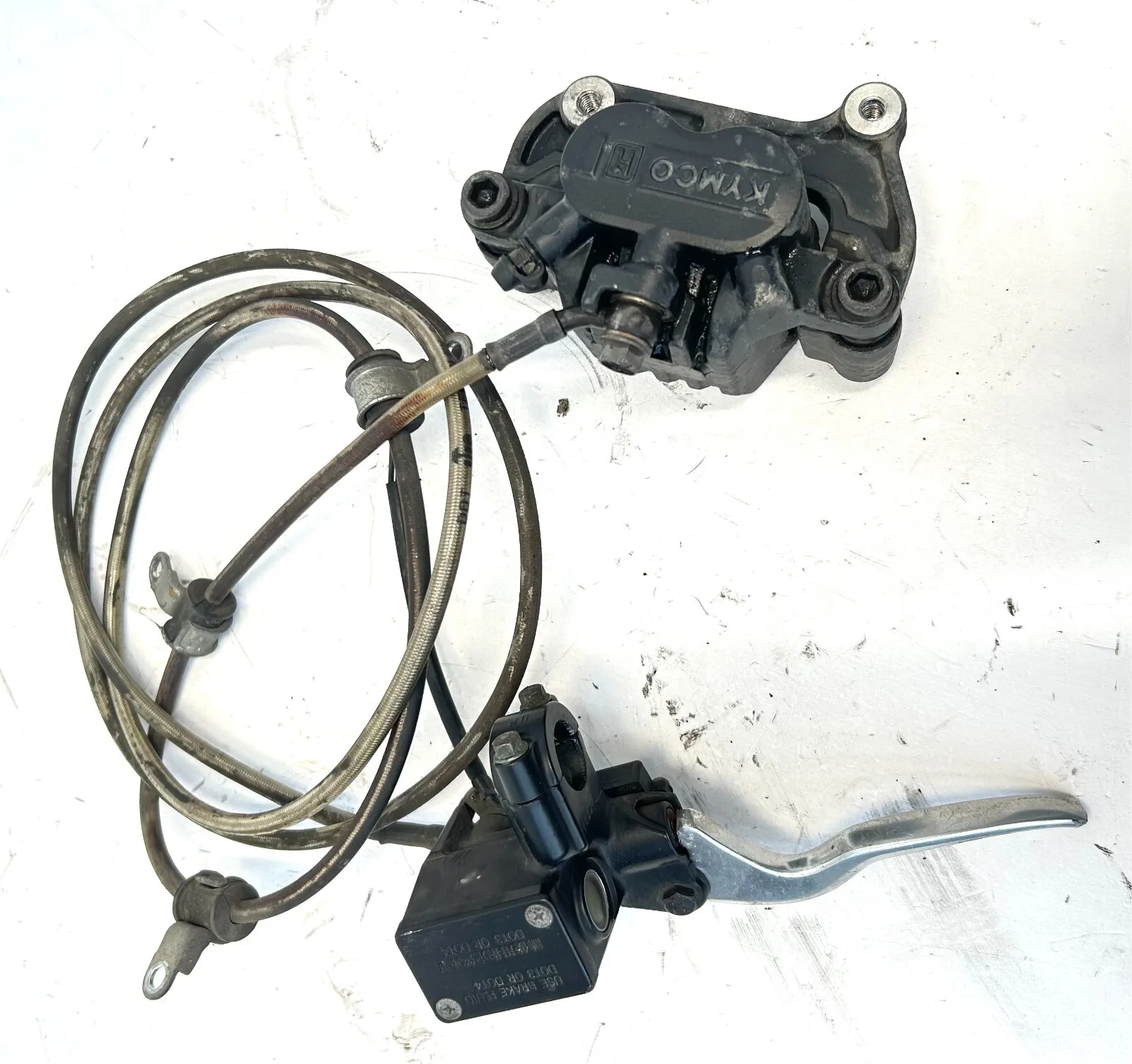 IMPIANTO FRENANTE POSTERIORE KYMCO PEOPLE S 125 (7,59 KW)(ANNO 2007) PINZA+POMPA